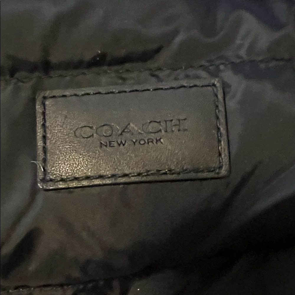 Coach Black and Red Men's Reversible Puffer Packable Jacket- Large - Picture 2 of 6